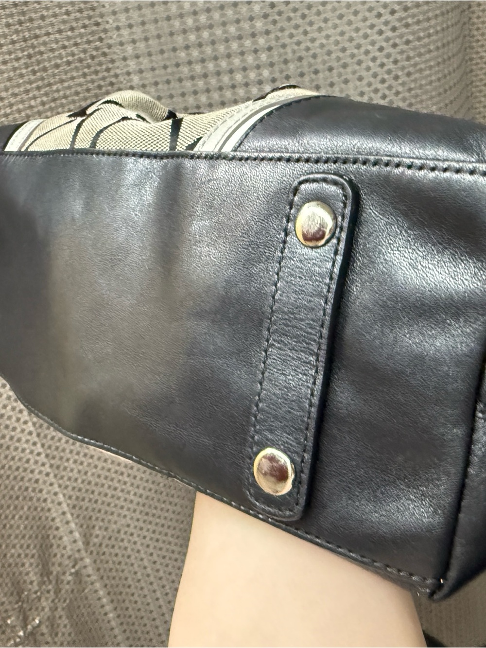 Coach Ashley F17447 Signature Canvas Satchel “Slouchy” Purse Y2K Era Circa 2012 - Picture 15 of 16